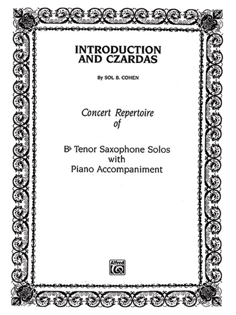 Introduction & Czardas (tenor sax/piano)